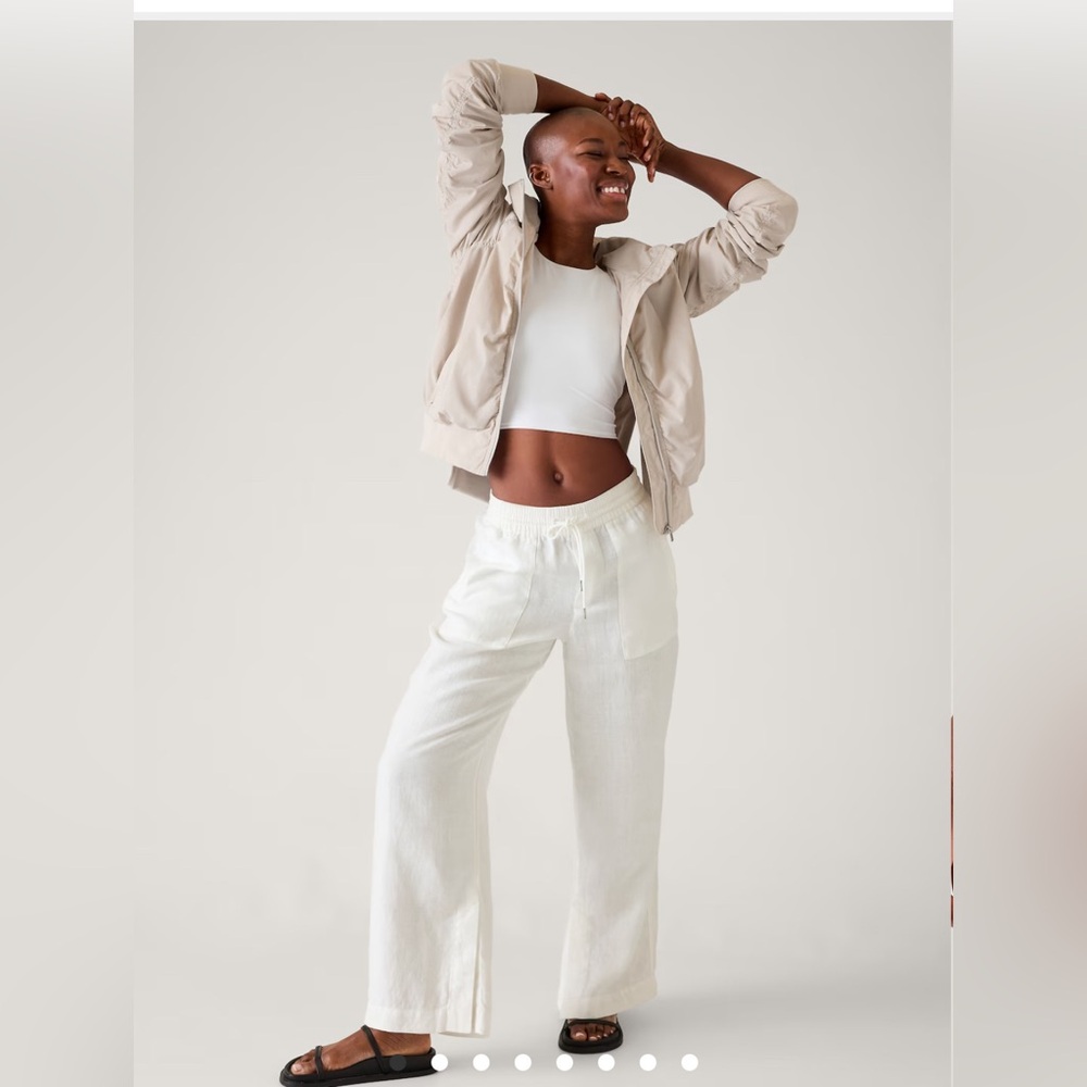 BNWT - Athleta Retreat Linen Wide Leg Pant - size 20